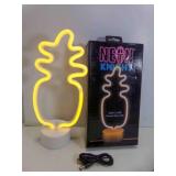 Pineapple NEON Night Light Battery or USB
