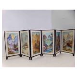 Korean Landscape Map Mini Decorative Folding