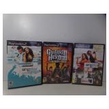 3 Play Station 2 Games - Guitar Hero III &