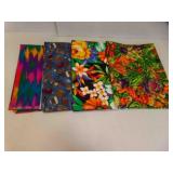 4 1ï¿½-Yard Printed Cotton Fabric - SEE PICS for