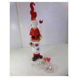 20" Freestanding Christmas Snowman - Porcelain