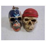2 Resin Skulls