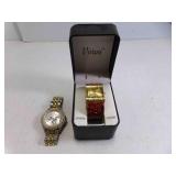 Ladies Quartz Cuff Bracelet Watch & Men