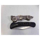 Racing Car Lock Blade Pocket Knife & Plastic
