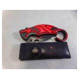 Red Dragon Karambit Lock Blade Folding Knife &