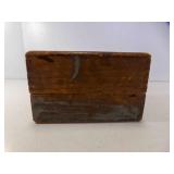 Vintage Letter Punch Stamp Set Wood Display Case