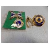 3 Lions Club Pins