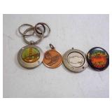 Skaterball Tournament Pin Back - Track Metal - Key