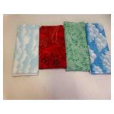 4 1-Yard Pieces of Cotton Fabric