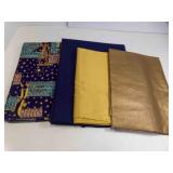 Sheer Gold & Silver Fabric & Tin Box