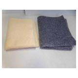 2 Pieces Thick Fuzzy Fabric - SEE PICS for Size