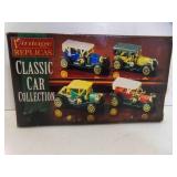 2 Boxes of 4 Vintage Classic Car Replicas