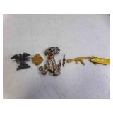 Silver Tone Disney Dalmatian - Tiny Gold Tone