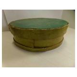 Round Wooden Antique Pantry Box