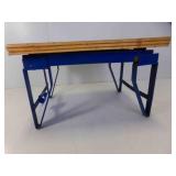 Little Metal Stool with Wood Top