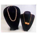 2 Costume Fashion Jewelry Necklaces