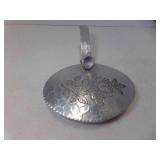 Vintage Hammered Aluminum Silent Butler Crumb