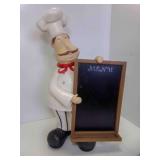 23" Tall Hobby Lobby Chef & Menu Chalk Board