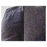 1-Yard + 6" Light Weight Black Velour w/Sparkles