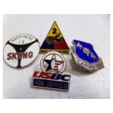 4 Vintage Pins - US Army 359th Infantry Regiment