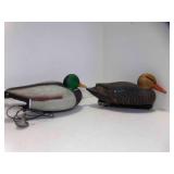 2 Red Head Bass Pro Duck Decoys with Weights