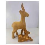 Paper Mache Reindeer UNPAINTED & Small Paper