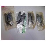 4 Pairs 1962 Metal Cabinet Hinges Hand Hammered