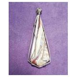 Hand Made Necklace Pendant Mexican Crazy Lace