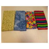 4 1-Yard Pieces of Cotton Fabric