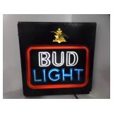 Vintage Bud Light Lighted Beer Sign Breweriana