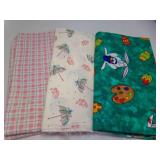 3 Pieces of Cotton Fabric - Easter Themed