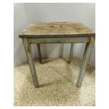 Metal & Wood Heavy Duty Utility Table 18" x 14"