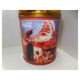Vintage Metal Popcorn Tin w/Coca-Cola Delivery