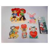 5 USED Vintage Valentine