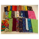 (34) Very Small Pieces of Cotton Fabric
