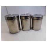 3 Stainless Steel Nesting Canisters