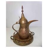 Vintage Middle Eastern Dallah Traditional Brass