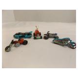 4 Hot Wheel Mattel Motorcycles/Scooter