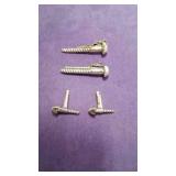 Vintage Gold Tone Screw Tie Tack & Cuff Links