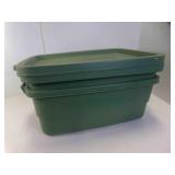 2 Rubbermaid Heavy Duty Rough Neck Storage