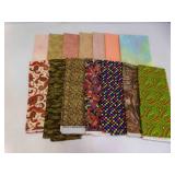14 Fat Quarter Pieces of Cotton Fabric