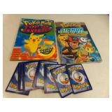 2 Pokï¿½mon Scholastic Books & Some Trading Cards