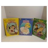 3 Paper Doll Books; Snow White, Cinderella,