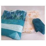 Finished Quilt Top w/Backing 64"x81" & binding