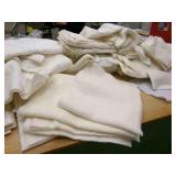 Remnant Pieces of Quilt Batting in Tub