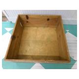Dove Tail wood box w/cut in handles 28"x28"x11"
