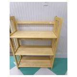 Foldable 3 shelf bookcase 27ï¿½"x11"x38"