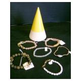 Pottery Cone for bracelets, Bracelets--all new