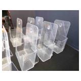 9 Plastic Acrylic 8" Pattern Brochure Stands