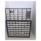 2 Plastic Storage Containers w/small drawers